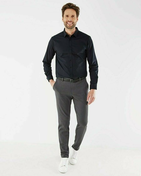 Mexx ADAM Shirt LS Black Noir | 70EFYIBKU