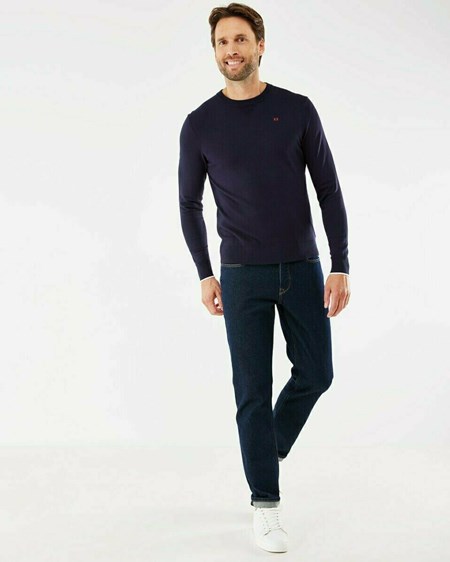 Mexx BRIAN sweater Navy Bleu | 72CKNQTVS