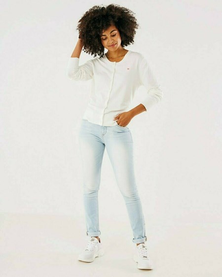 Mexx Basic knit cardigan Off White Blanche | 81DURSLBG