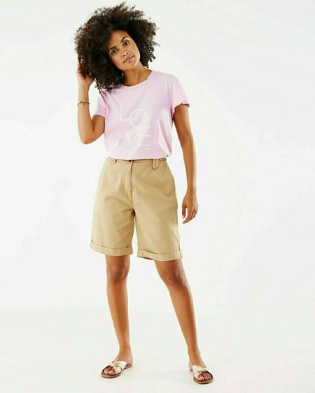 Mexx Bermuda with roll-up Dark Sand Beige | 36NSGWFVZ