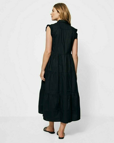 Mexx Button through dress Black Noir | 50UHJMSDW