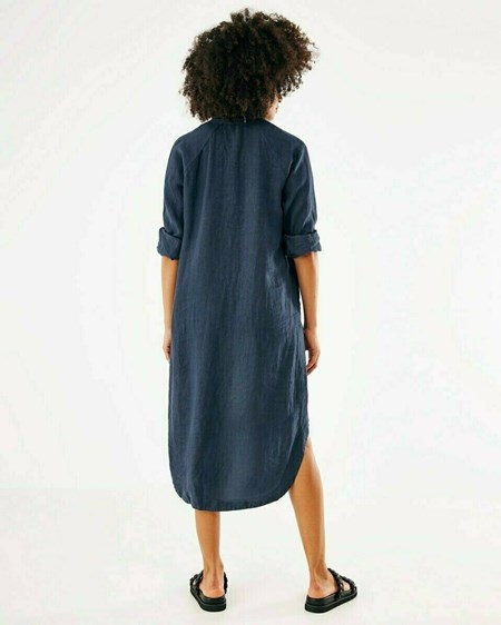 Mexx Button through dress Navy Bleu | 08GTBXYMJ