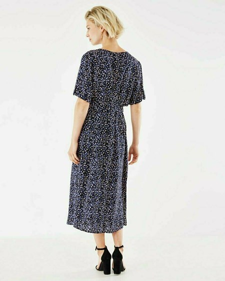 Mexx Button through dress Navy Bleu | 42OCNUTHI