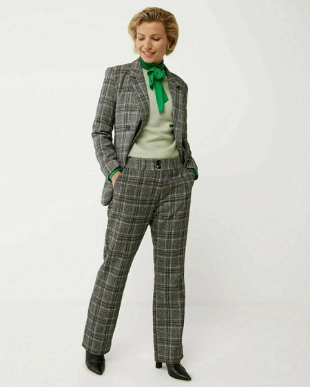 Mexx Check blazer Dark Grey Grise | 15IWEYJPL