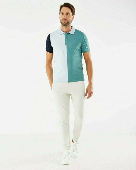 Mexx Color blocked polo Dark Mint Vert | 16BMEIADX