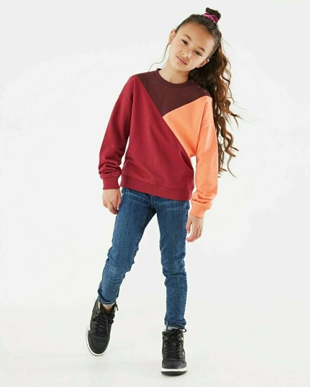 Mexx Colorblock sweater Wine Red Rouge | 25MYESZAG