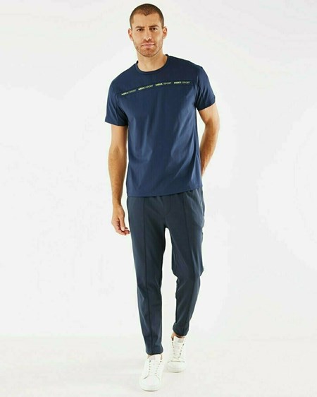 Mexx Corta Sleeve t-shirt Navy Bleu | 71FBYQZCH