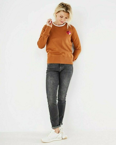 Mexx Crew neck sweater Brown Marron | 36UMKOQEN