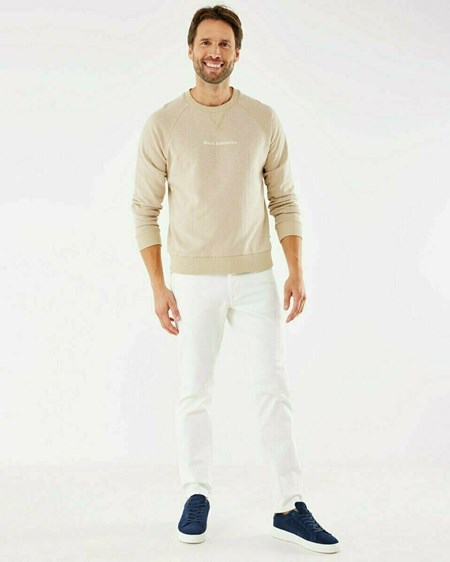 Mexx Crew neck sweatshirt Sand Beige | 38NRCEYBH