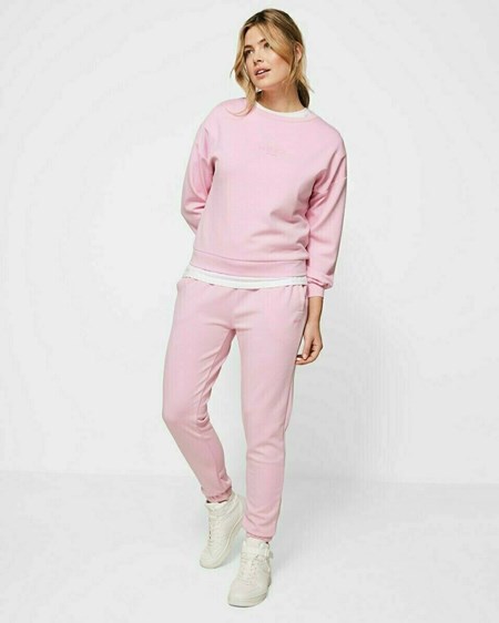 Mexx Crewneck Pull Prism Pink Rose | 73KGLUYXZ
