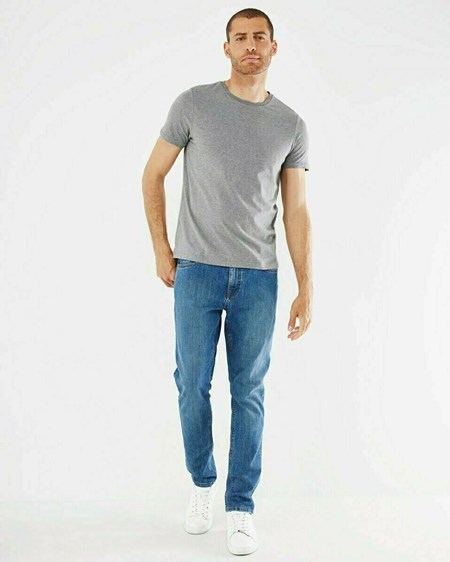 Mexx Crewneck T-Shirt Grey Melange Grise | 04JCRNXWM