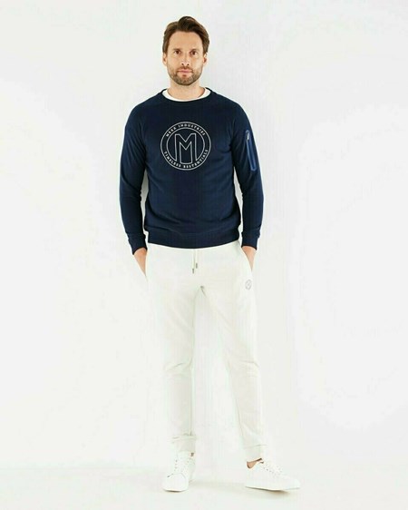 Mexx Crewneck sweater Navy Bleu | 72HMIOPVQ