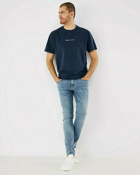 Mexx Crewneck t-shirt Navy Bleu | 46CZTVXUD