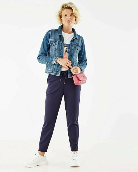 Mexx EVE Punta pants Navy Bleu | 98CFZYPGA