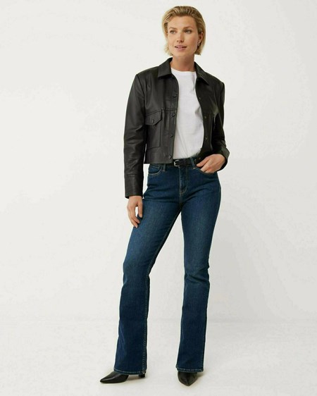 Mexx EVY High waist/ Flared leg jeans Classiche Blue Bleu | 72DMEFPNO