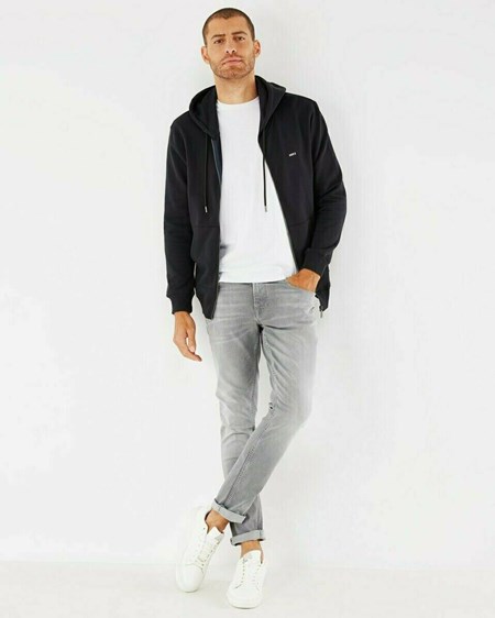 Mexx Encapuchonné zipthrough cardigan Black Noir | 49JGHXVNB