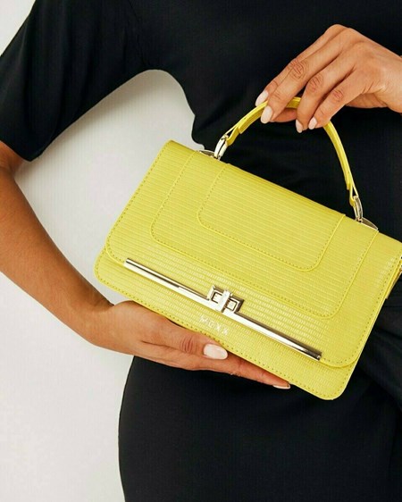 Mexx Flapover crossbody bag Yellow Jaune | 65ZICLJTA