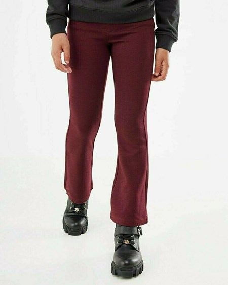 Mexx Flared jersey pants Bordeaux Red Rouge | 56BTWXGEI