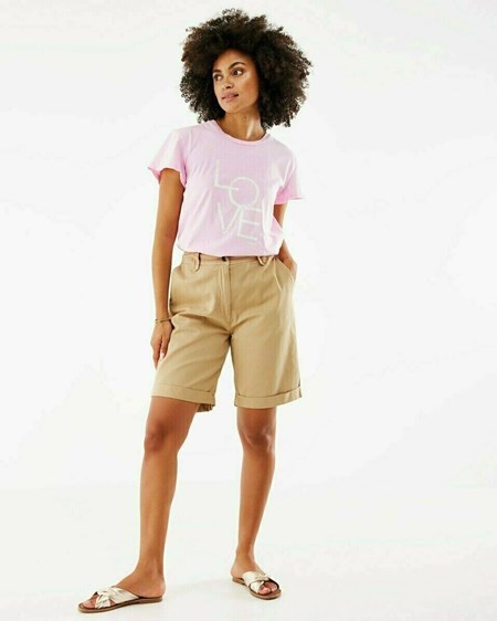 Mexx Fluttersleeve tee Pink Rose | 13LUGJCNV