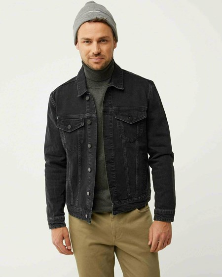 Mexx GLEN Denim jacket Black Used Noir | 94SDWKREU