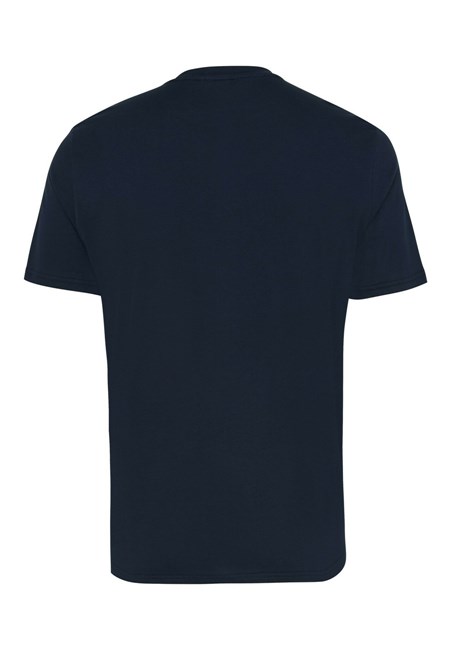 Mexx JIMMY T-shirt with chest print Navy Bleu | 36ERGFNAC