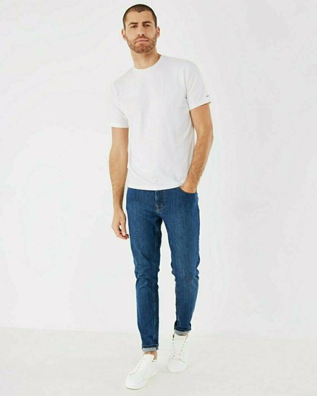 Mexx JIM Mid waist/ Tapered leg jeans Medium Blue Bleu | 45LGIUEWZ