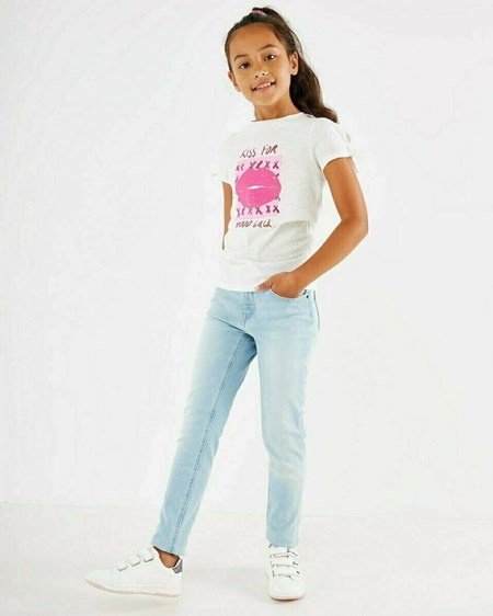 Mexx JUNO Mid waist/ Slim leg jeans Sky Blue Bleu | 06SOHPRUE