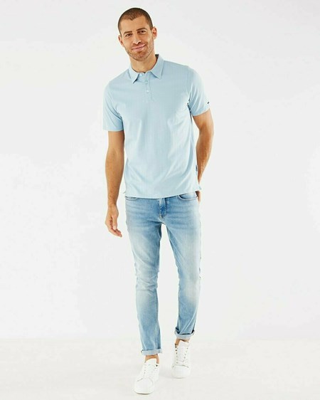 Mexx Jersey polo Light Blue Bleu | 63SUJWFIP