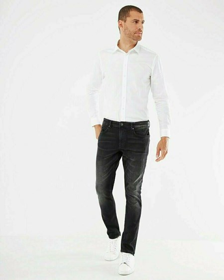 Mexx LOGAN Denim Jeans Black Used Noir | 91HCXITRS