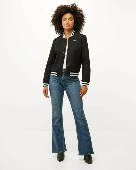 Mexx Laine-look bomber jacket Black Noir | 01QYJZVIN