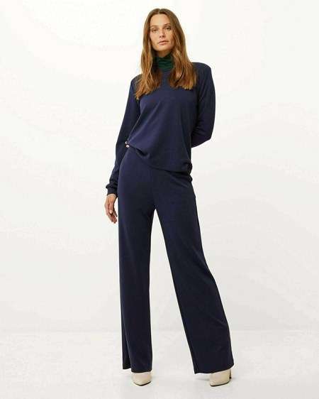 Mexx Larges leg jersey pants Navy Bleu | 78LDQCVZR
