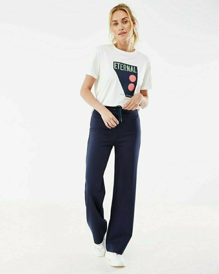Mexx Larges leg pants Navy Bleu | 31NBMPARE