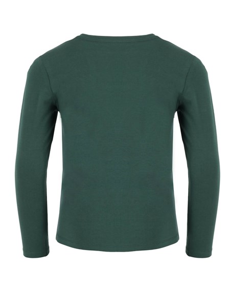 Mexx Long sleeve logo carrier t-shirt Dark Green Vert | 02CTFMUSQ