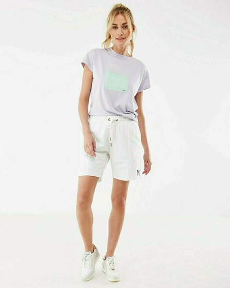 Mexx Loose fit printed t-shirt Lilac Violette | 43AXBGEVY