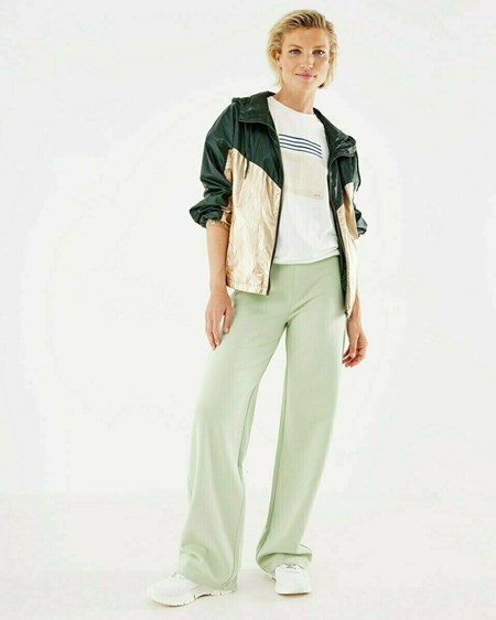 Mexx Loose fit shiny jacket Dark Green Metallic | 91OZRAHDS