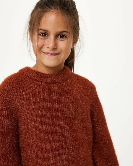Mexx Lurex pullover Dark Brown Marron | 58FJHBRAP