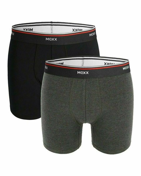 Mexx MEXX Boxershorts 2-pack Black/Anthracite Melange Multicolour | 15KIJQCVG