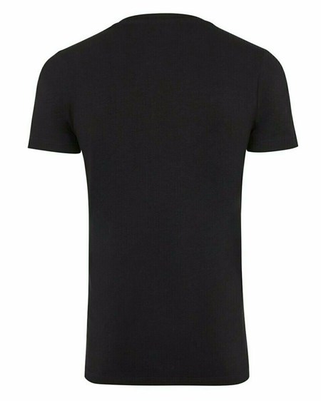 Mexx Men T-Shirt V-Neck Rubber Patch Navy Bleu | 78CVKWGUJ