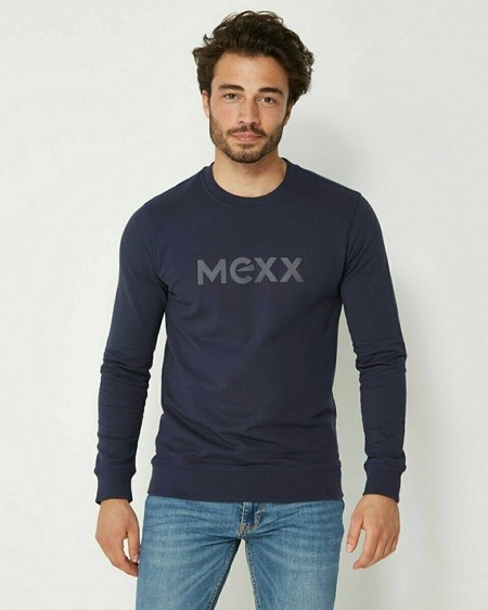 Mexx Mexx Men Pull with HD print Navy Bleu | 35ZUQMBTL
