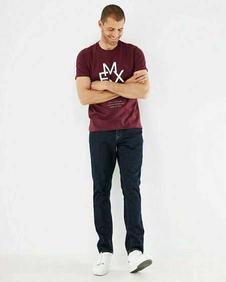 Mexx OLIVER T-Shirt SS Bordeaux Red Rouge | 56LDBYTGC