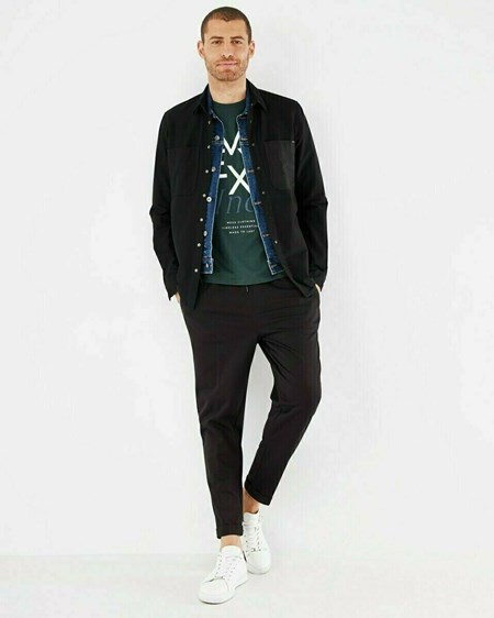 Mexx OLIVER T-Shirt SS Dark Green Vert | 54VXAIQYS