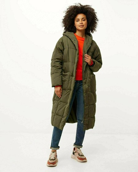 Mexx Oversized hooded padded jacket Olive Vert Olive | 59YHEOLID