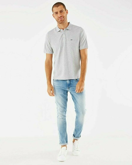 Mexx Pique polo Grey Melee Grise | 65CHFNRQE