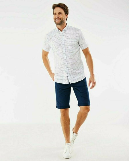 Mexx Printed shirt Off white Blanche | 53HLSGMBN