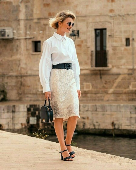 Mexx Puff sleeve blouse White Blanche | 80NUDEIWH
