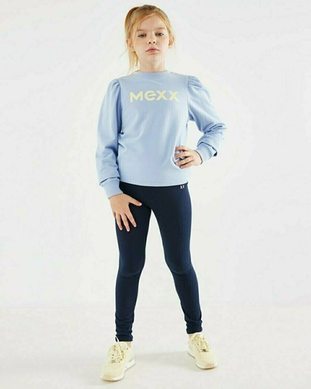 Mexx Puff sleeve sweater Light Blue Bleu | 92OYFNGZP