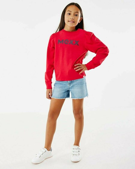 Mexx Puff sleeve sweater Red Rouge | 12ROFYJWC