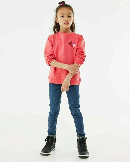 Mexx Puff sleeves sweater Dark Pink Rose | 27RFBVPZC