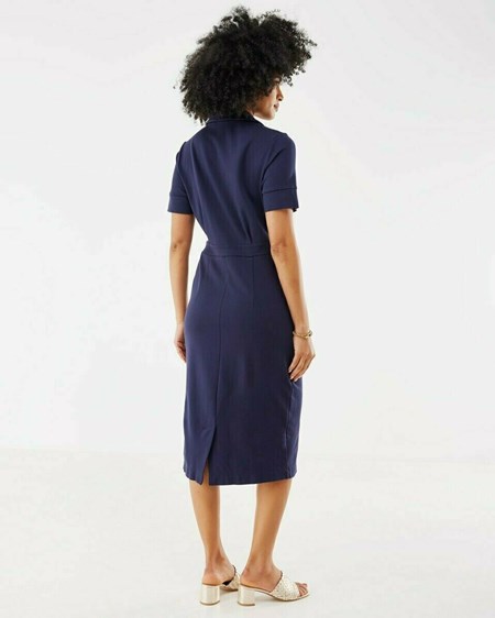 Mexx Punta blouse dress Navy Bleu | 05SNJKVBH
