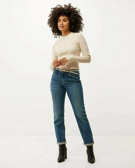 Mexx Ribknit turtleneck pullover Beige Beige | 58MYRSZBK